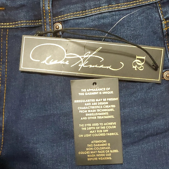 Diane Gilman Blue Flare Wide Leg Denim - Picture 2 of 11